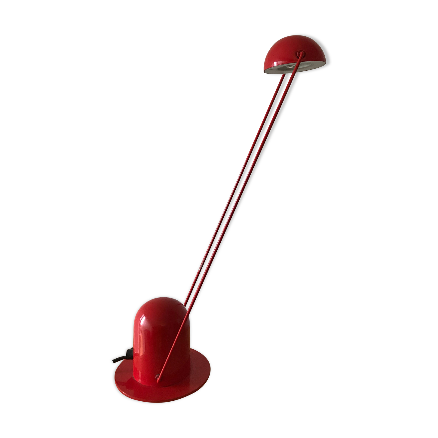 Vintage red articulated lamp