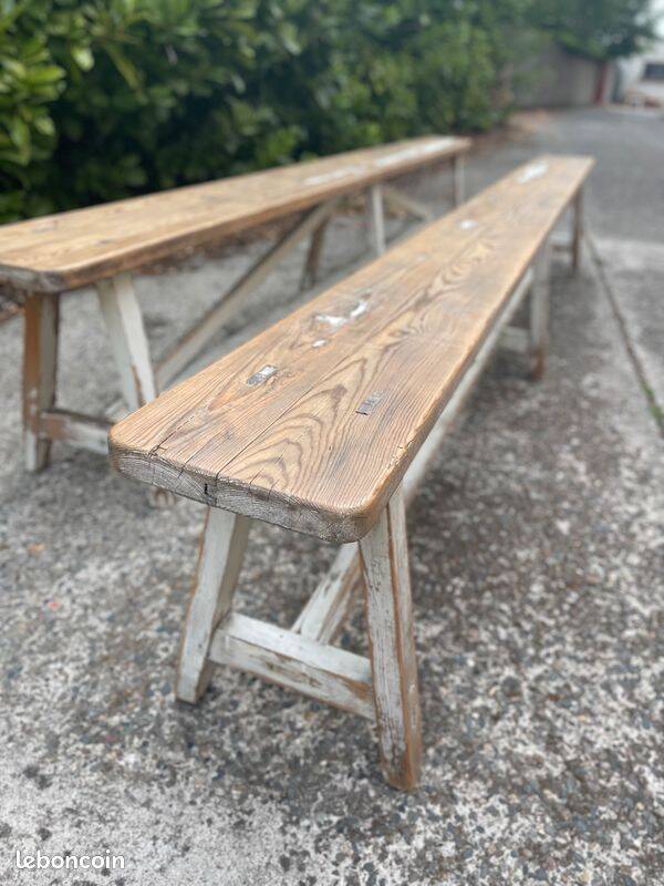 Wooden benches - 3m