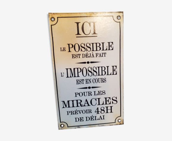 Plaque d'informations