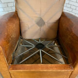 Club armchair in leather 1930