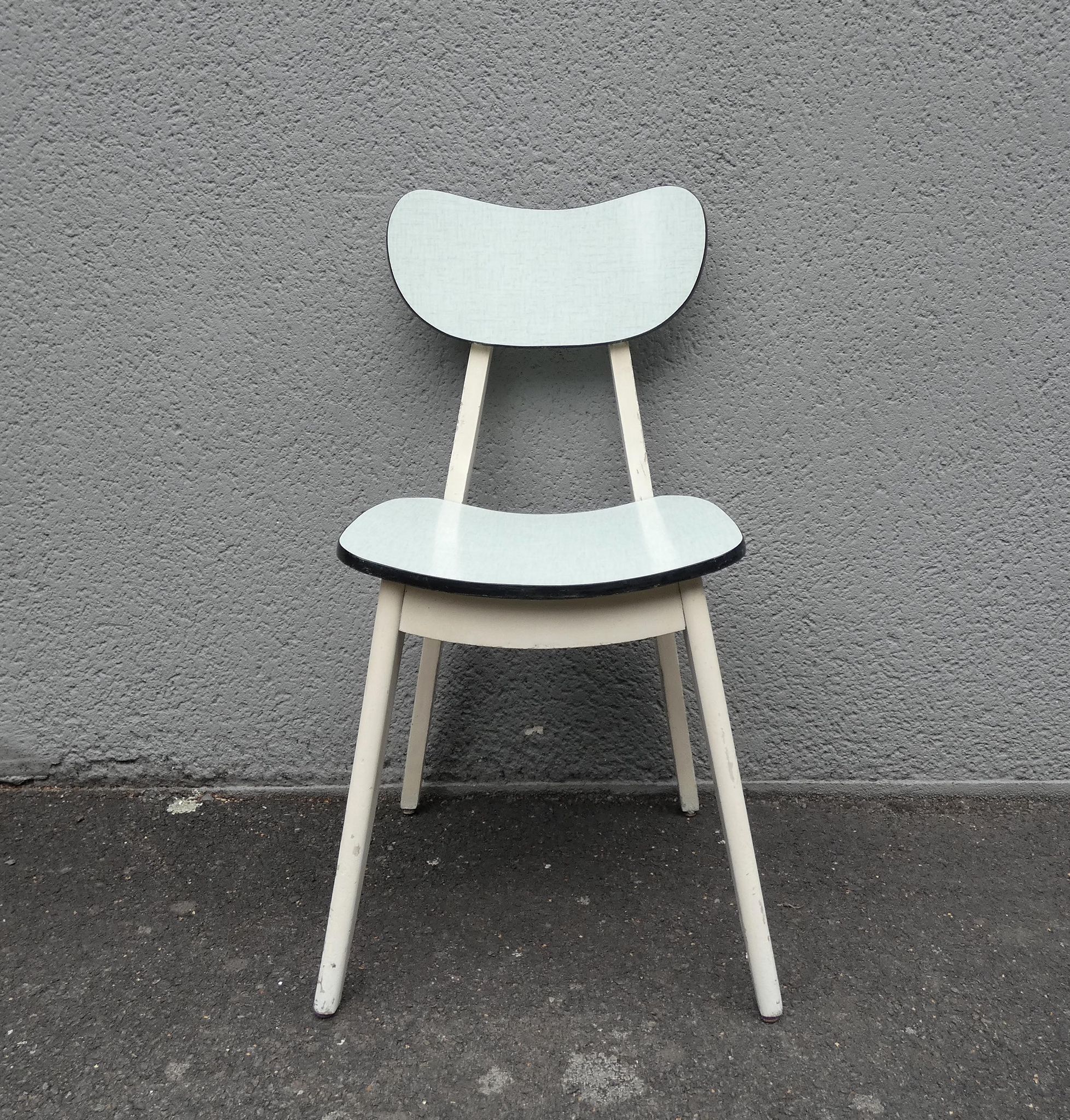 Water green formica chair