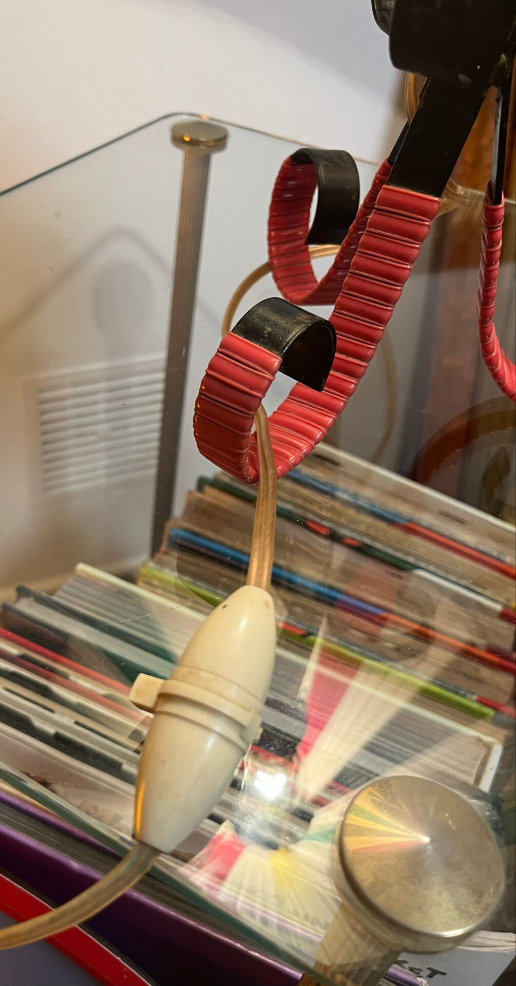 Lampe scoubidou années 50