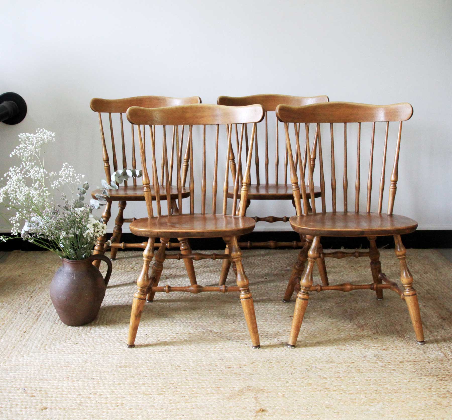 Western style wooden chairs