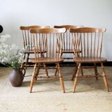 Western style wooden chairs