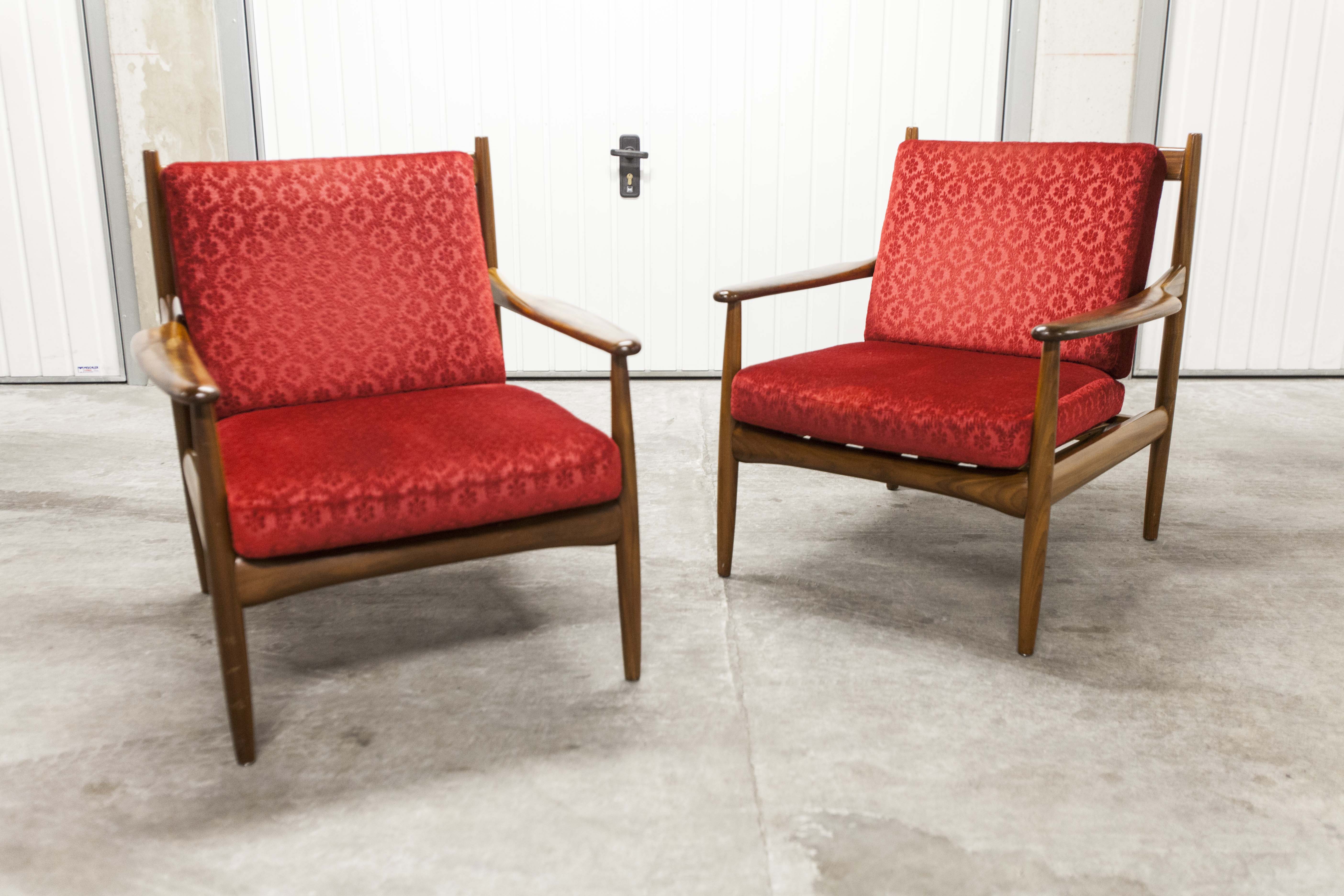 Pair of Scandinavian 60s armchairs