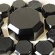 Dessert Set - Vintage Salad Bowl and Ramekins - Arcoroc Black Glass