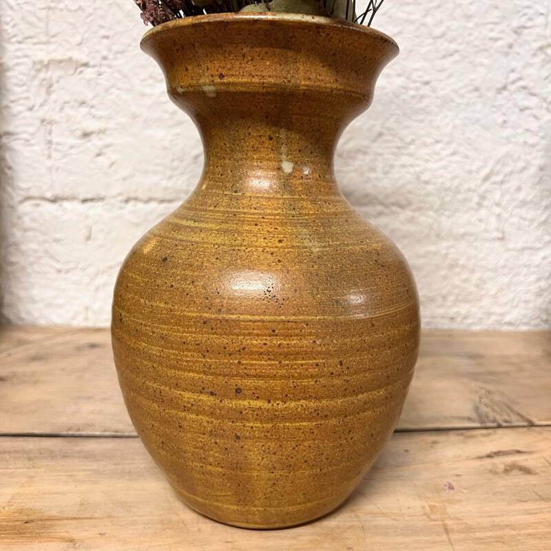 Brown ceramic vase