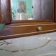 Art Deco extra furniture 1920/1940 to install or fix, wooden, central mirror, 2 doors, 1 drawer