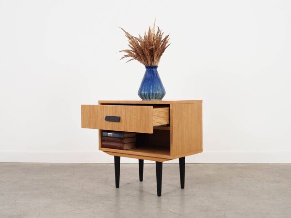 Table de chevet en chêne, design scandinave