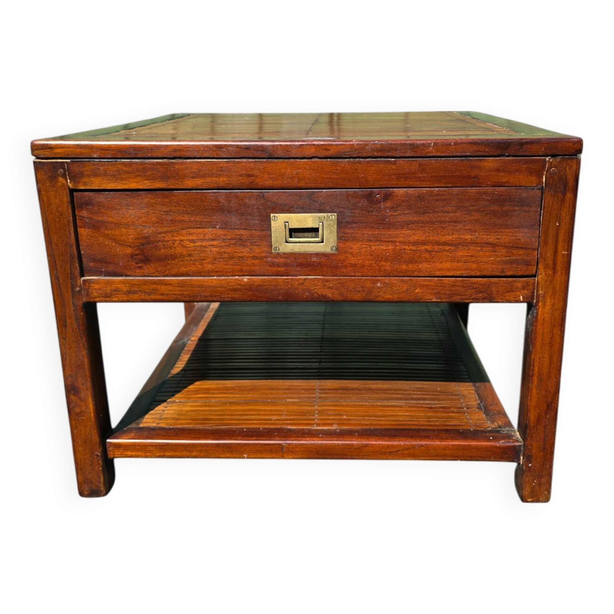 Teak and Bamboo Coffee Table