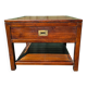 Table basse en teck et bambou