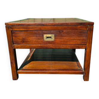 Table basse en teck et bambou