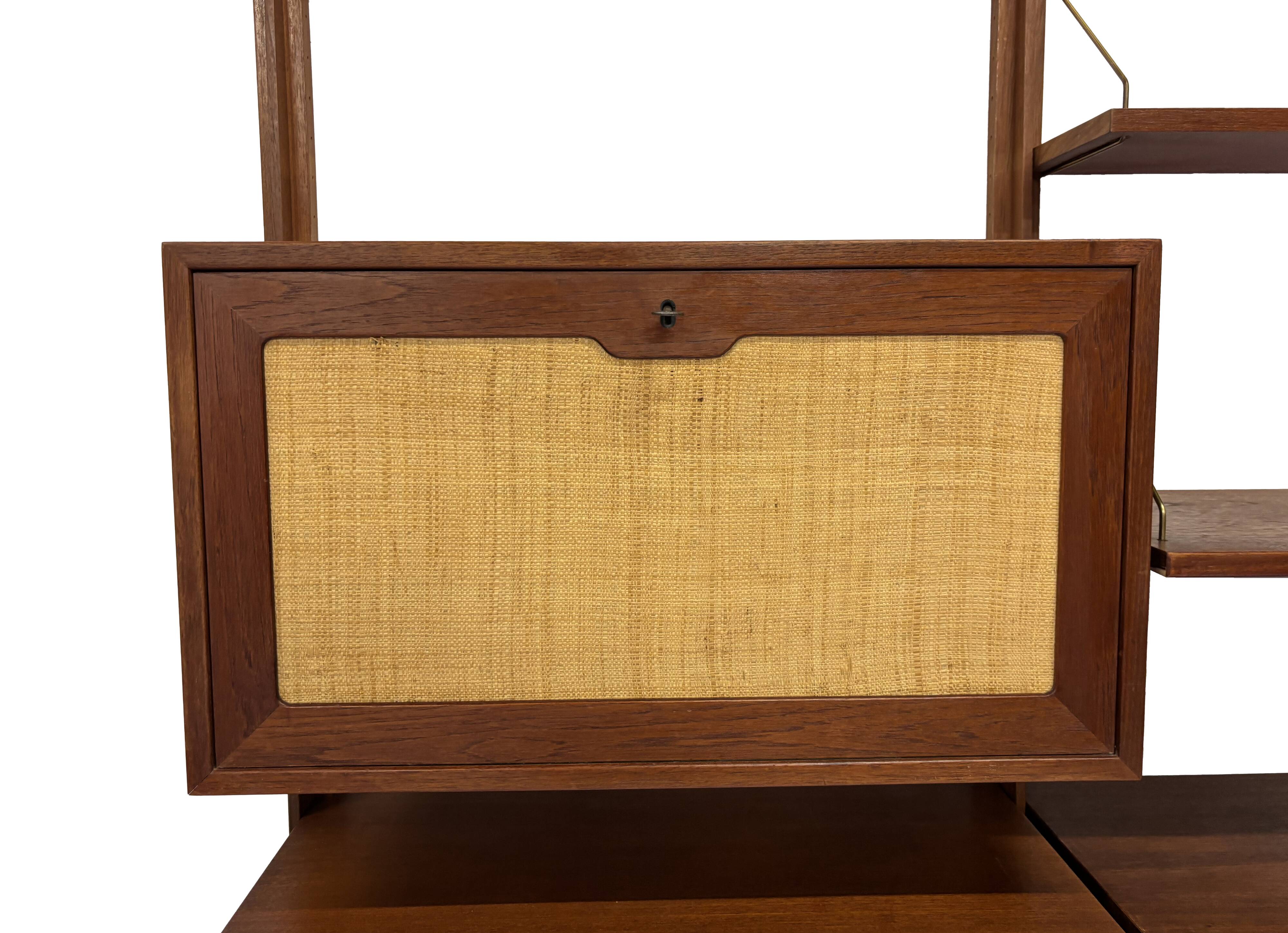 Système mural autoportant vintage Torbjorn Afdal Design scandinave des années 60