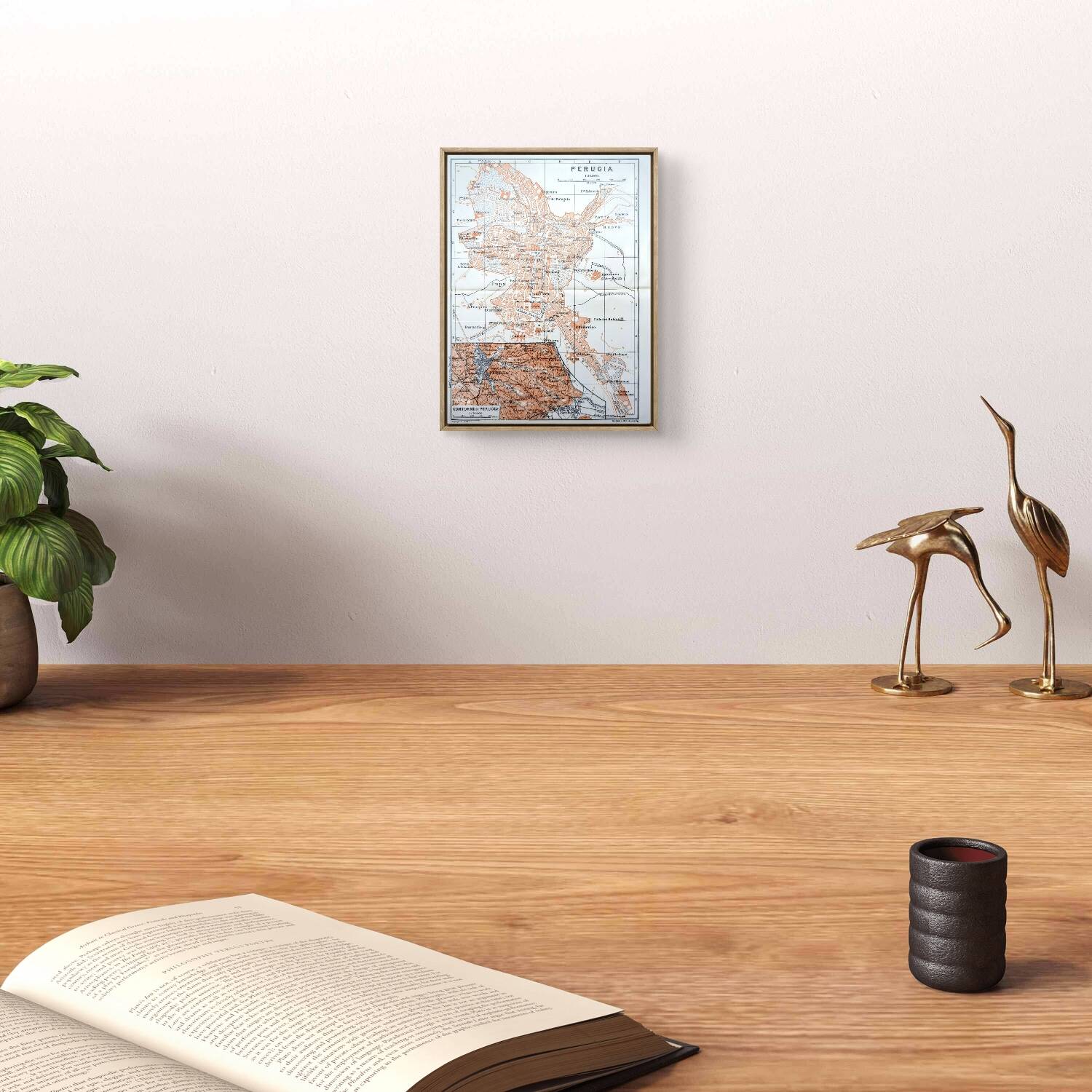 Imprimée en 1909, Pérouse, Italie.