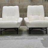 Designer armchairs 1950 Guy Besnard Claude Delor