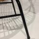 Rattan shell chair