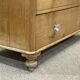 Nineteenth century Victorian chest of drawers in fir and glass buttons
