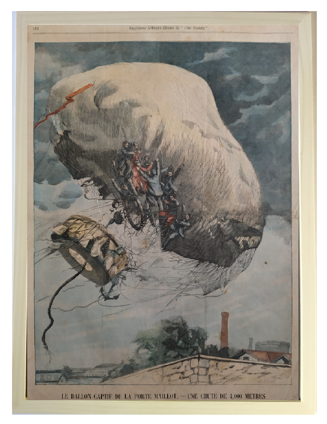 Le ballon de la Porte Maillot 1902