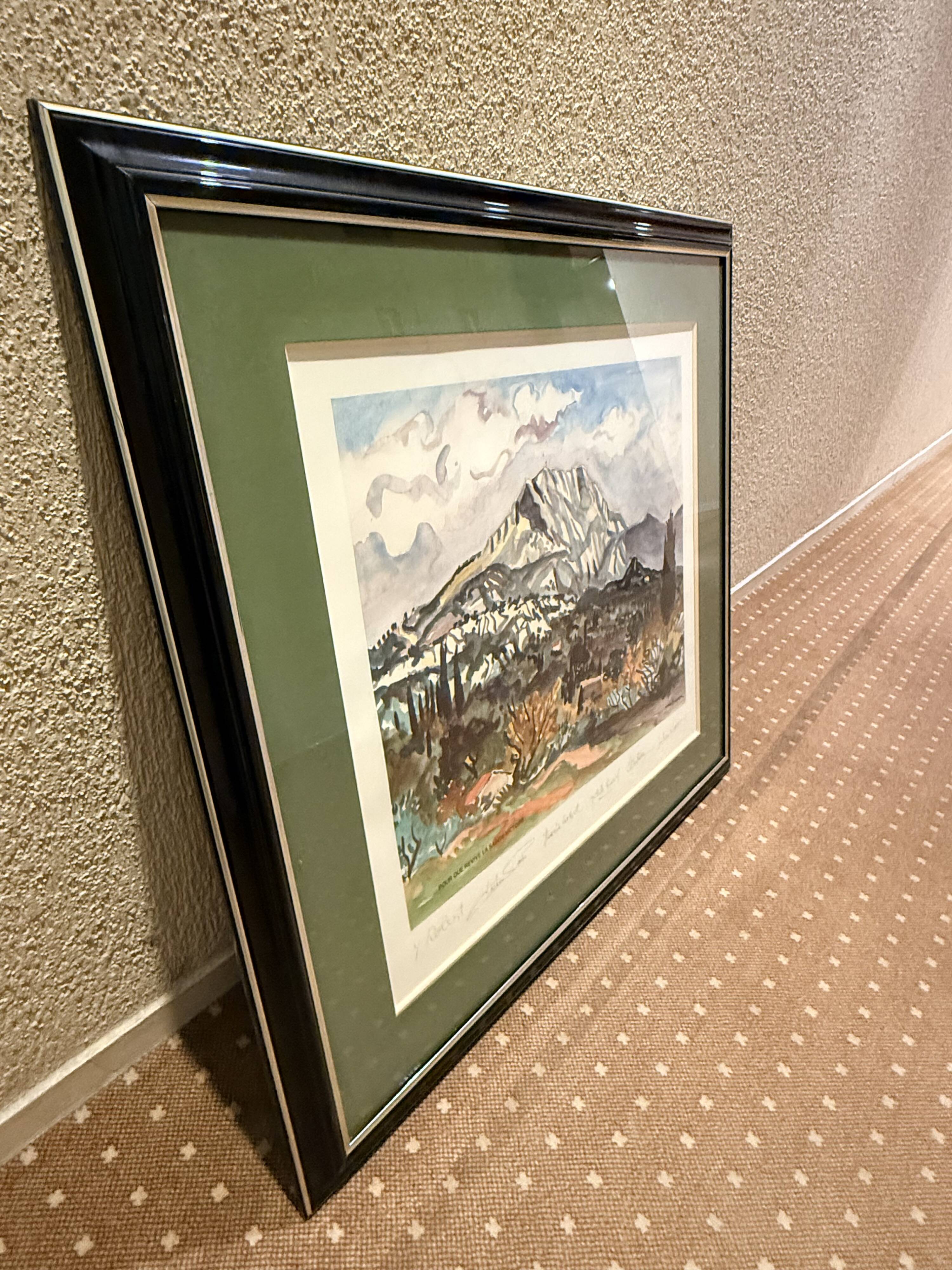 Lithograph by Yves Brayer, signed.