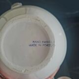 Portugal porcelain pitcher and glasses