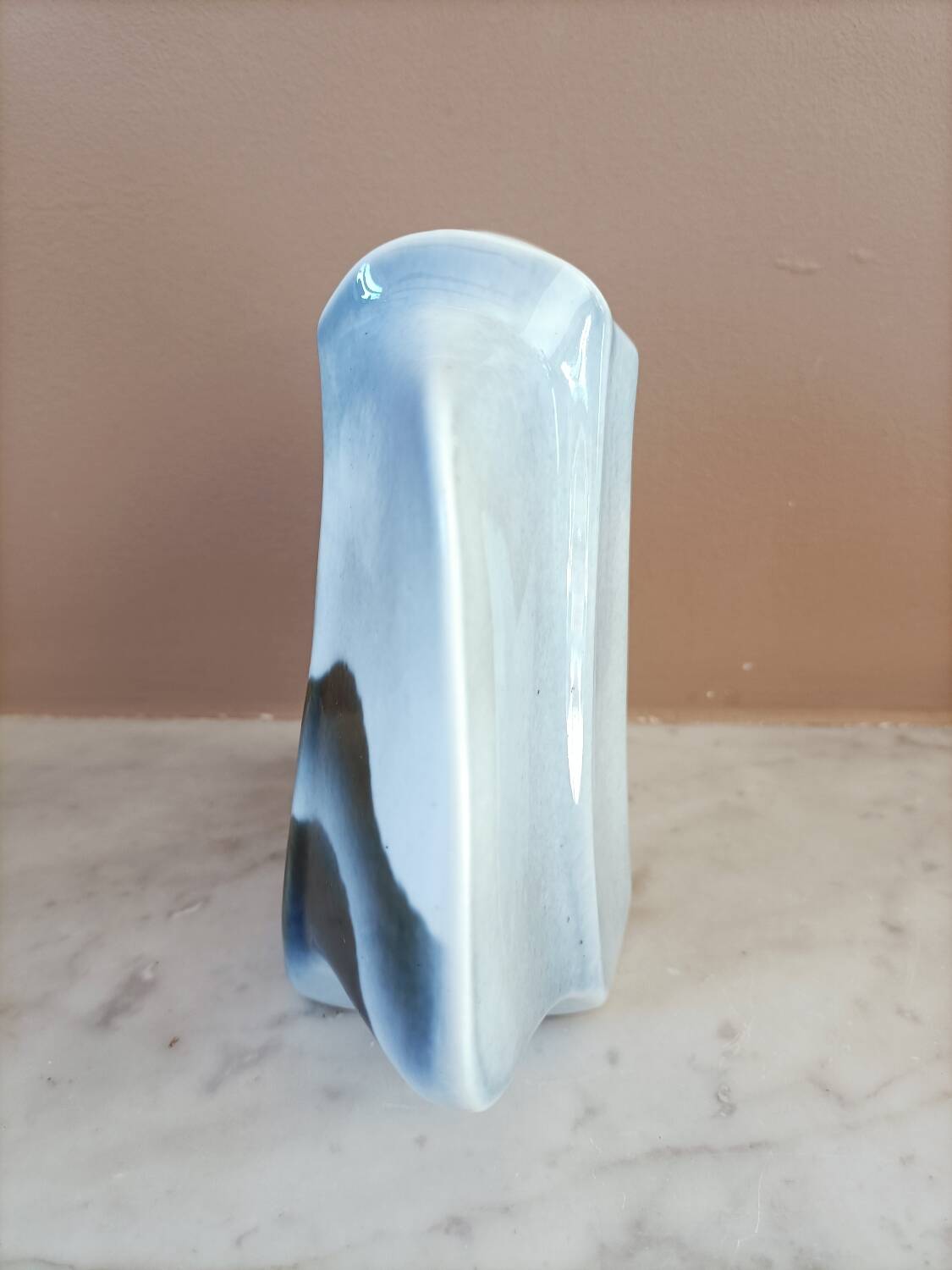 Virebent blue-grey vase from the 70s