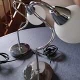 Pair of spiral lamps