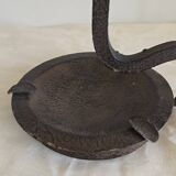 Lampe brutalist ferre forgé cendrier wavy