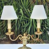 Old brass girandole lamp 2 lights