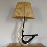 Large Verceram lamp in pearled and irired ceramic
