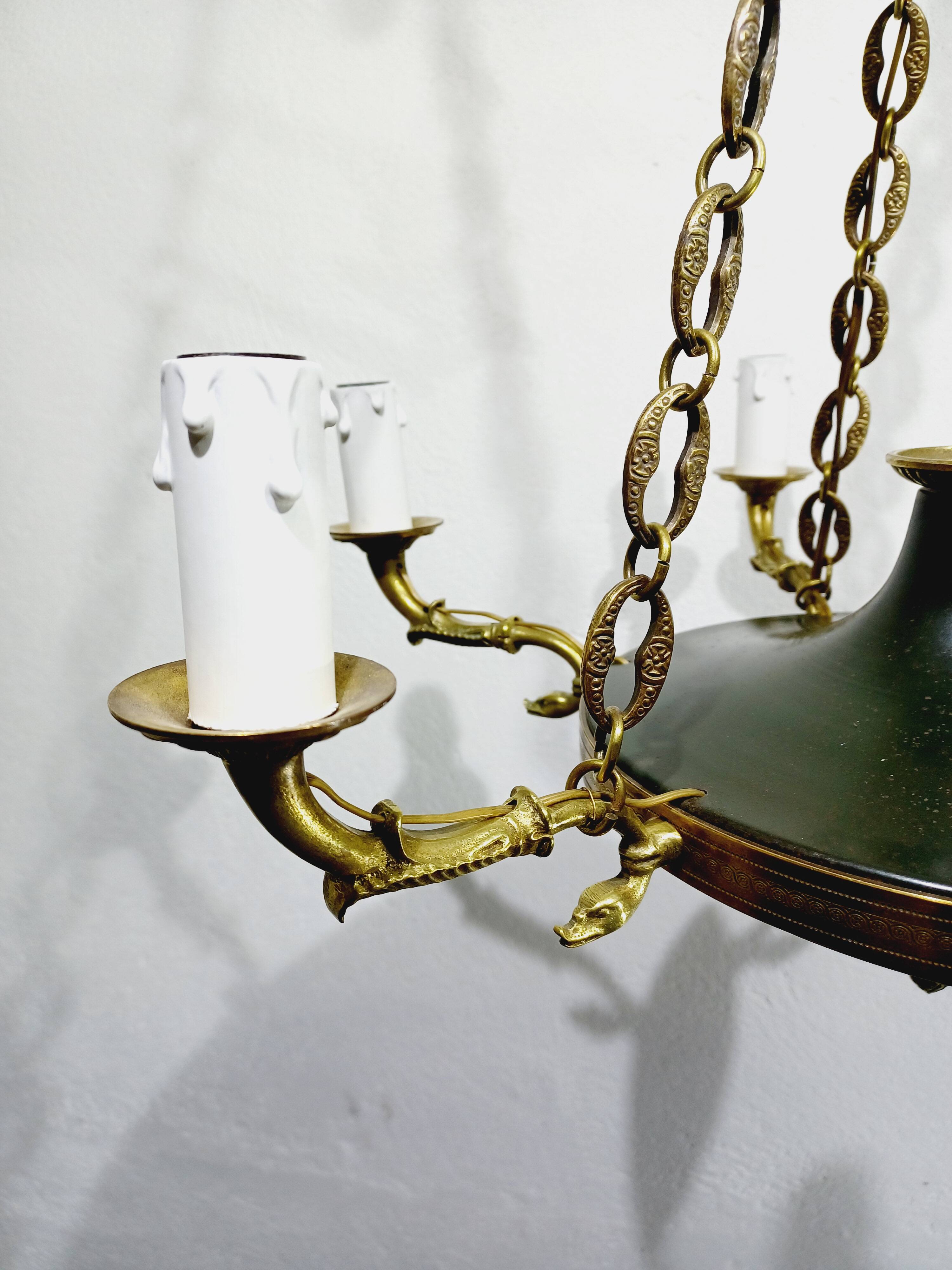 6-Light Empire Chandelier