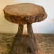 Tabouret brutaliste de chalet 