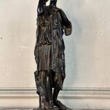 Diane de Gabies, black patinated bronze after the antique
