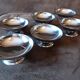 Lot de 6 coupelles sur pied inox