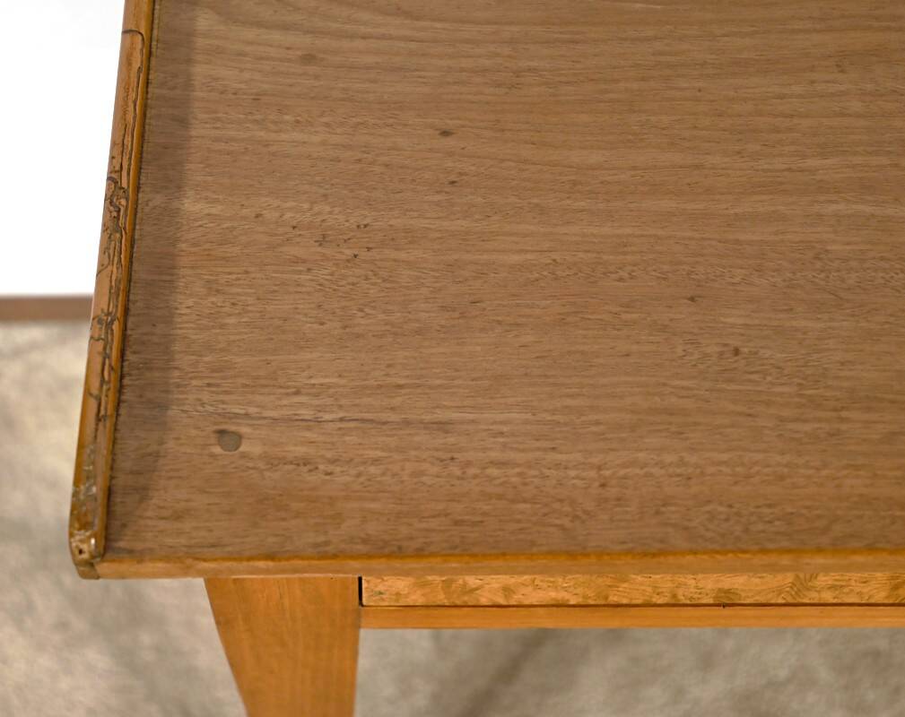 Desk Table in Ash, Mahogany and Cherry, Directoire Style – Mid-19th Century