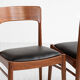 Midcentury Danish set of 8 dining chairs in teak by Henning Kjaernulf for Korup Stolefabrik
