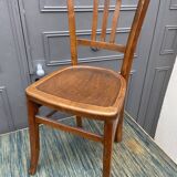 Paire de chaises bistrot bois courbé