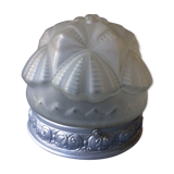 Globe pressed glass with his mount