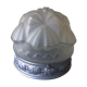 Globe pressed glass with his mount