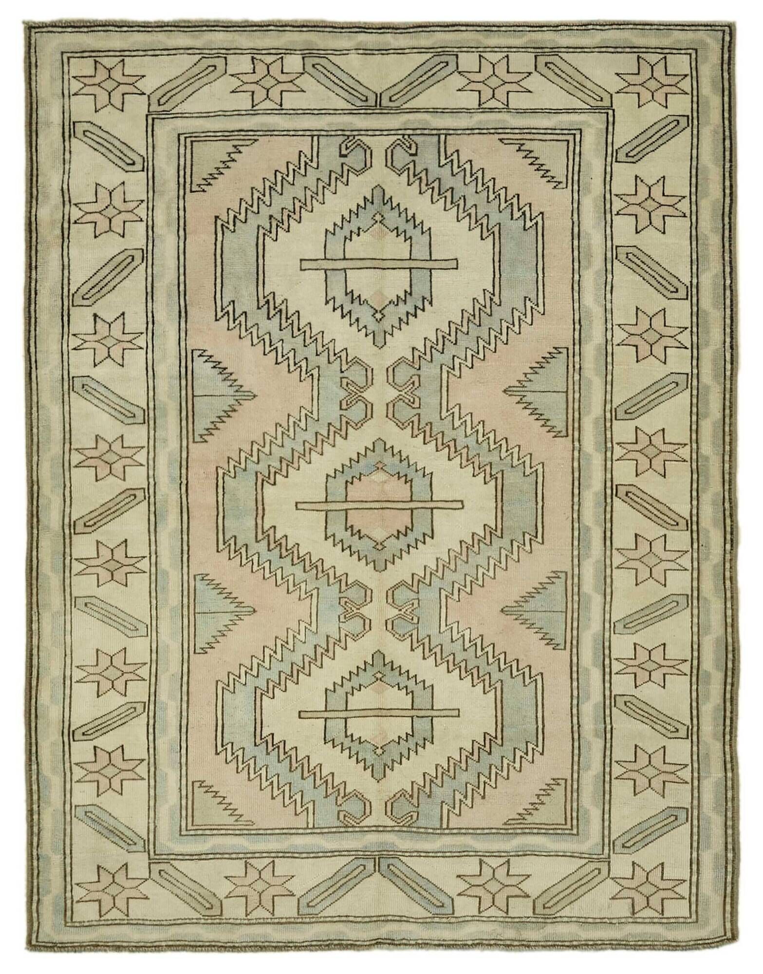 Turkish Vintage Anatolian Rug 183 cm x 240 cm