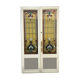 Double doors of passage in stained glass Art Deco XX century