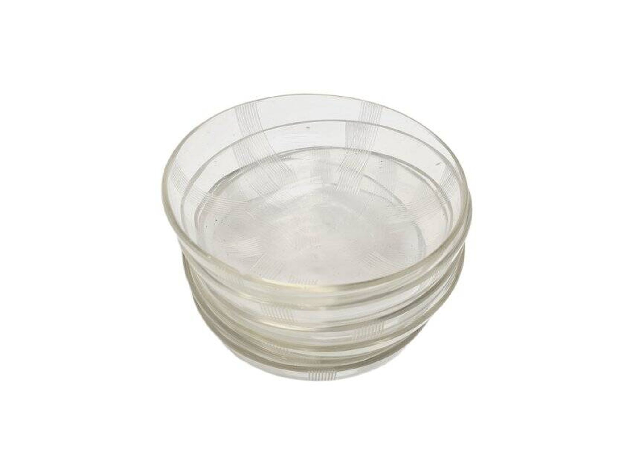 Vintage Art Deco dessert plates, 1930s, set of 6
