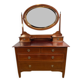 Coiffeuse en acajou de style Édouardien, 1900-1910