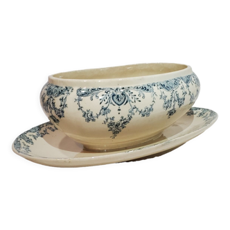 Gravy boat Lunevile model Luchon, terre de fer