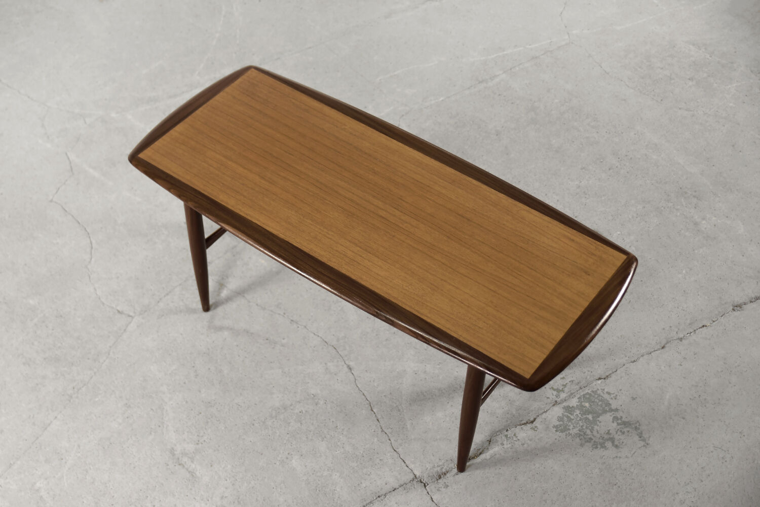 Mid-Century Modern Swedish Teak Coffee Table from HMB Möbler Rörvik, 1950s
