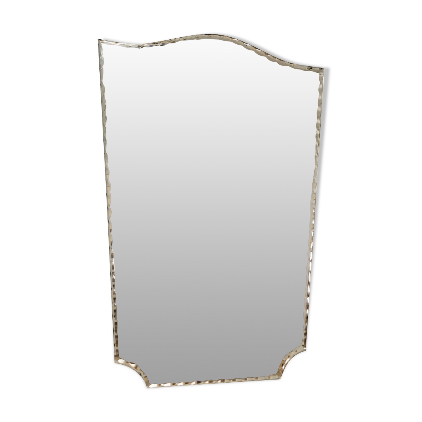 Vintage bevelled mirror  - 82x56cm