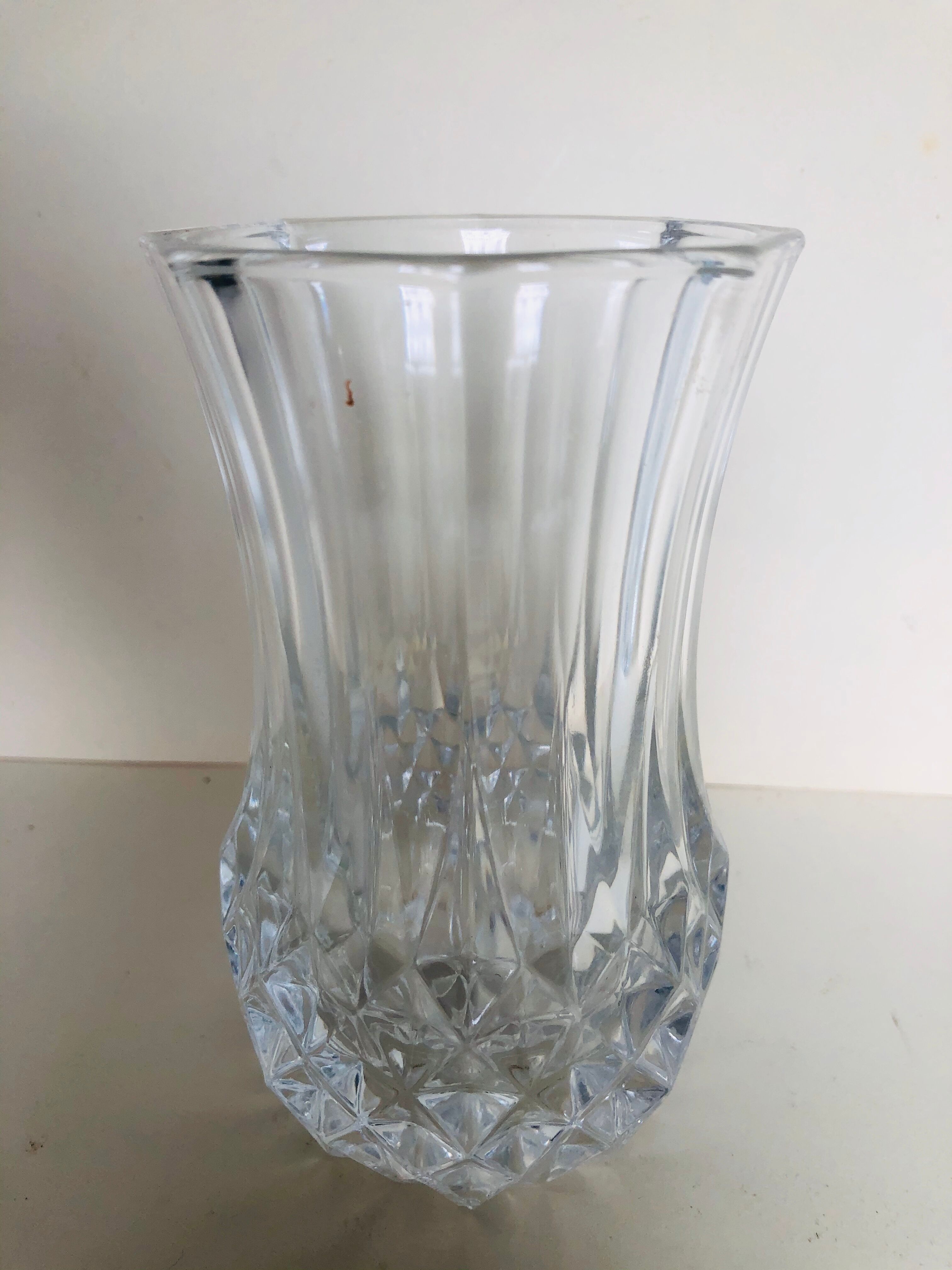 Pair of crystal vases