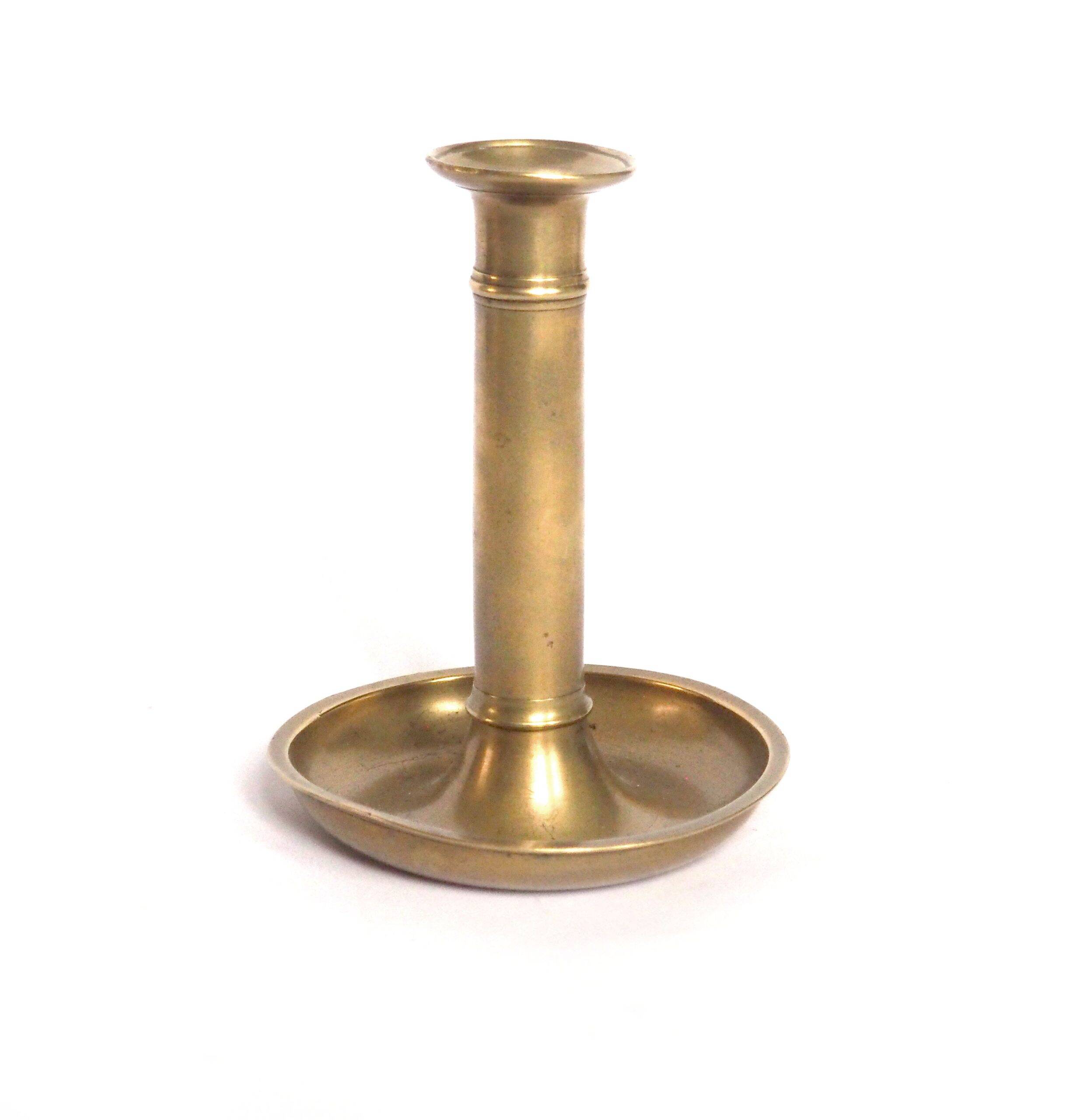 Brass candle holder dish