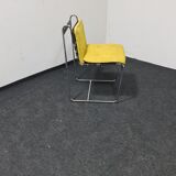 A set of 6 vintage  metal framed dinning chairs