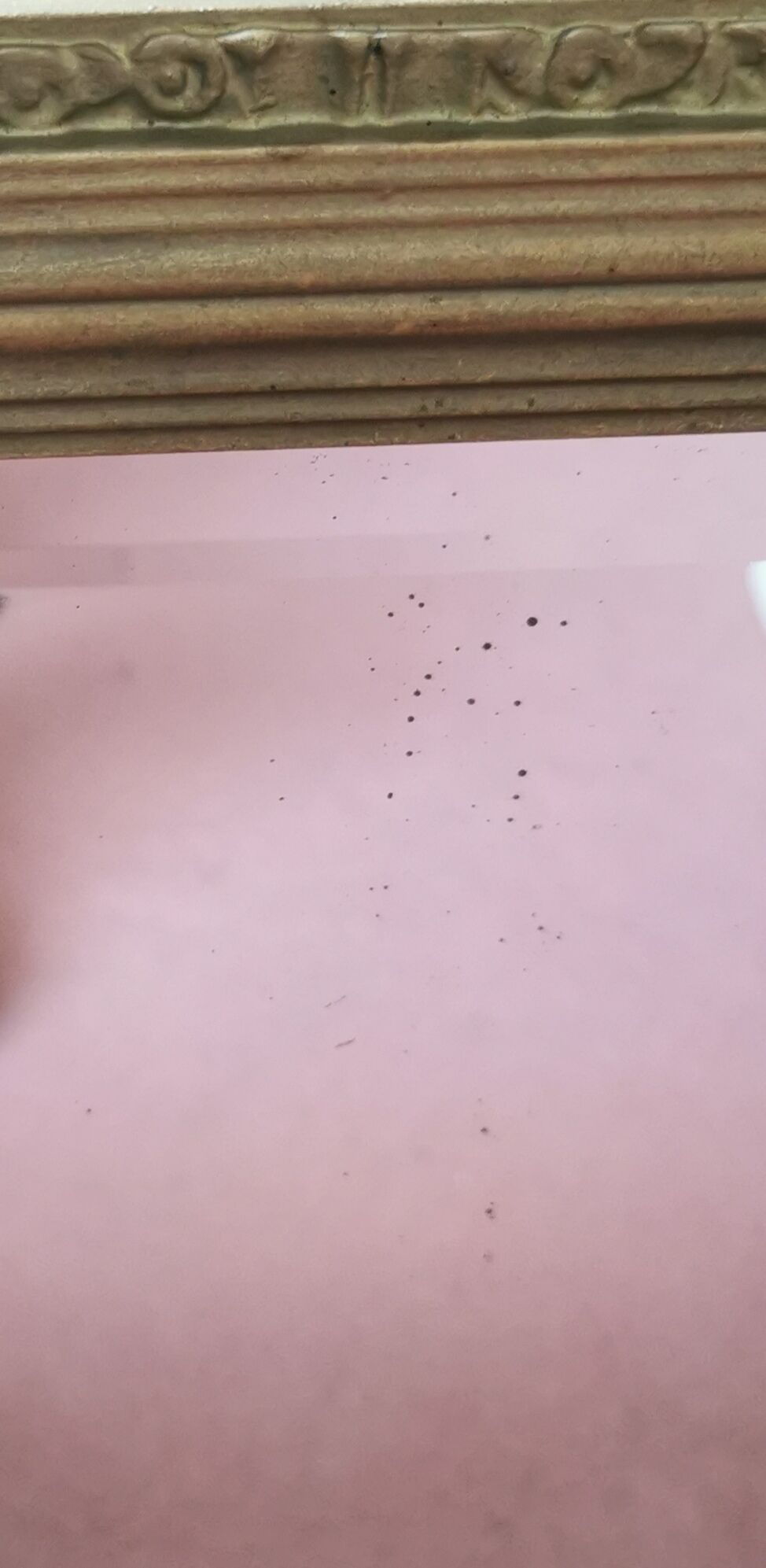 Large Art Deco mirror gilded wood  77x40cm