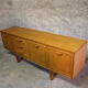 Enfilade scandinave en bois blond 1960